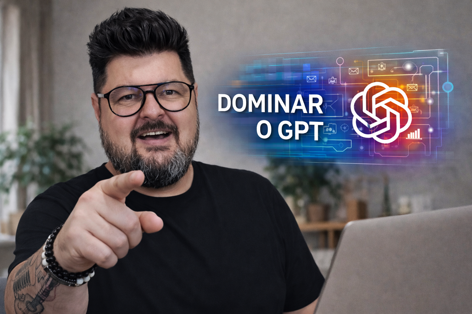 Pessoa dominando o GPT